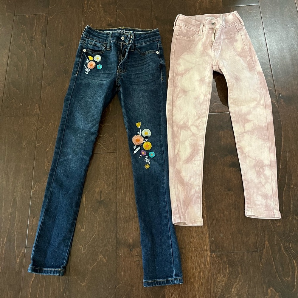 Girls Size 7 Pants Bundle. Old Navy & Cat & Jack
